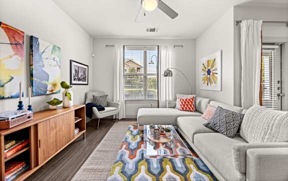 Living Area at The James on South First, Texas