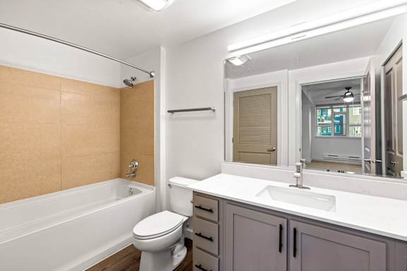 Bathroom After at 128 on State Apartments in Kirkland, WA 98033