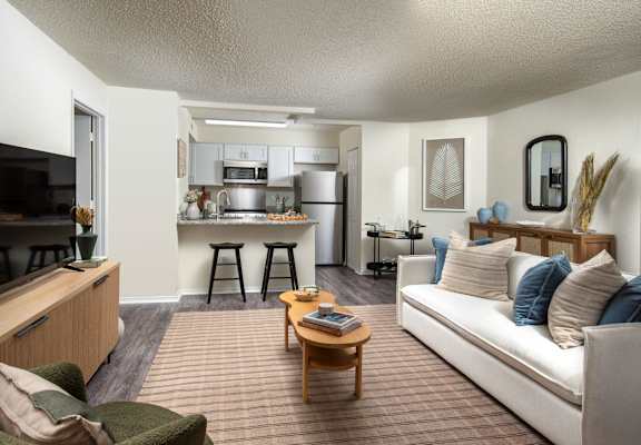 Modern Living Room at The Lucille Apartments, Stuart Florida