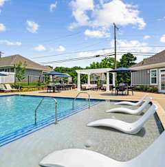 Pool With Lounge Chairs at Zora University, Charlotte, NC, 28213