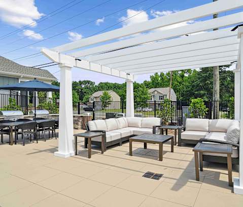 Poolside Lounge Area at Zora University, Charlotte, NC