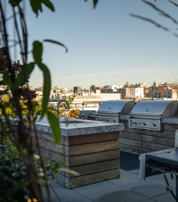 Rooftop deck at Infinity Apartments in Seattle WA