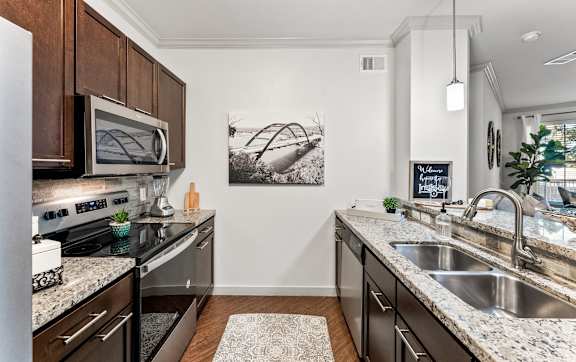 Kitchen at Bridge at Indigo, Austin, Texas