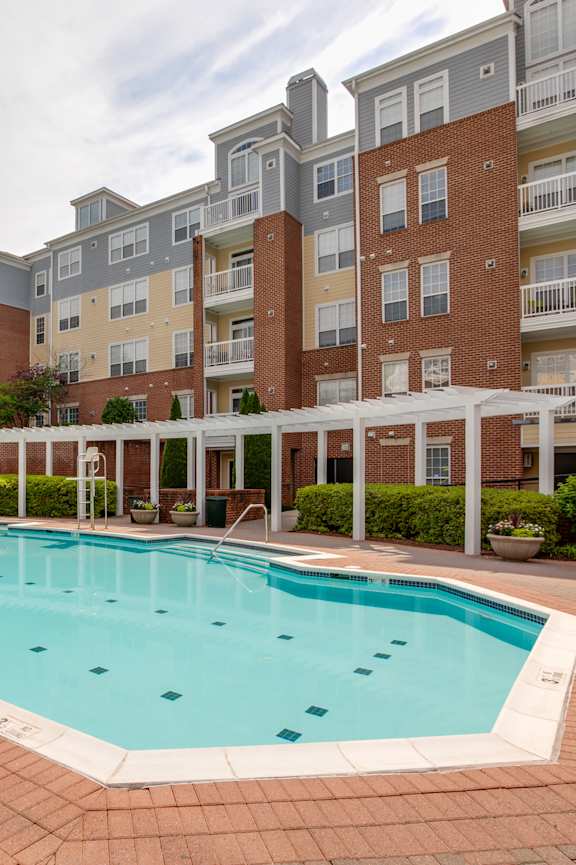 Large pool at The Montgomery Apartments in Bethesda MD