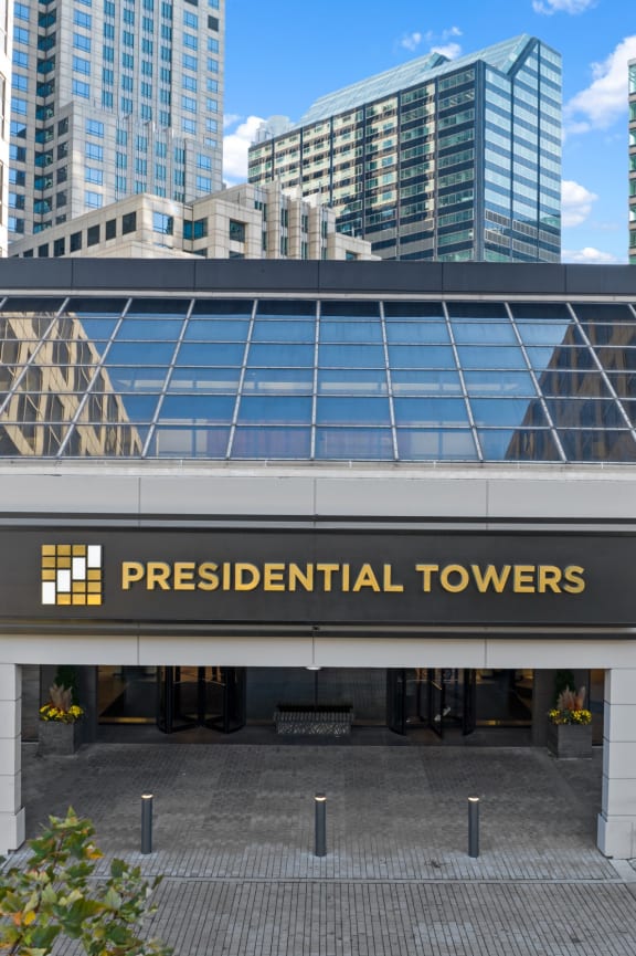 Building Entrance at Presidential Towers, Chicago, IL, 60661