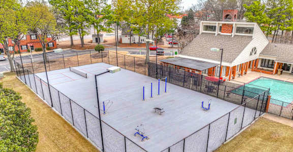 Tennis court view at Cordova Creek Apartments, Cordova, 38016