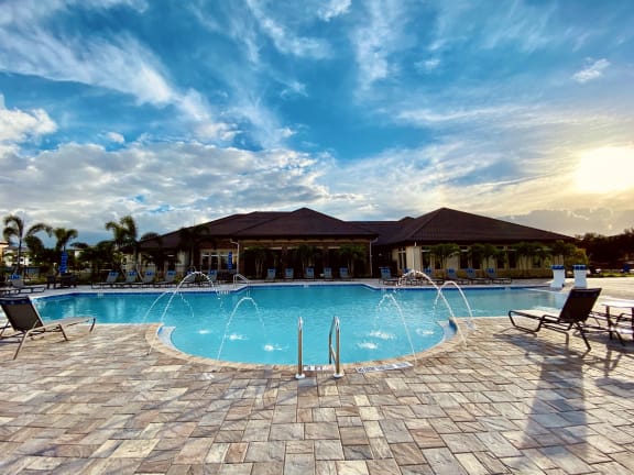Resort-Style Pool at The Oasis at Cypress Woods in Fort Myers, FL