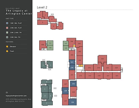 a floor plan of the legacy
