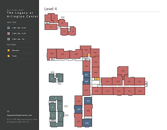 a floor plan of the legacy at atrium level 4 floor plans