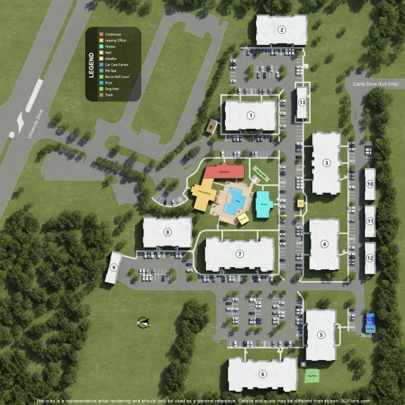 Capital Park Site Map