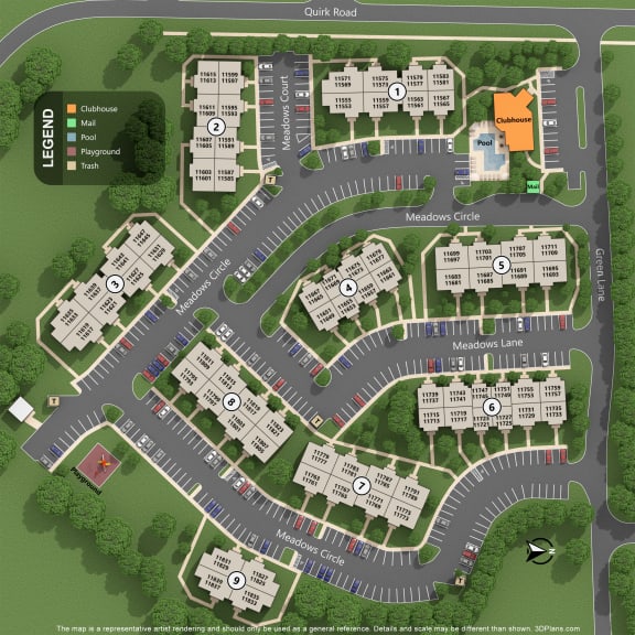 Green Meadows Site Map