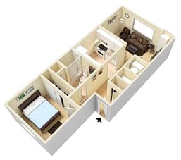 Floor Plan  1 Bedroom