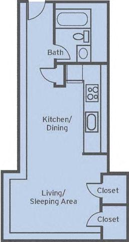 S1 Floor Plan at The Mason Mills Apartments, Georgia, 30033
