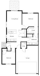 Floor Plan 2 Bedrooms