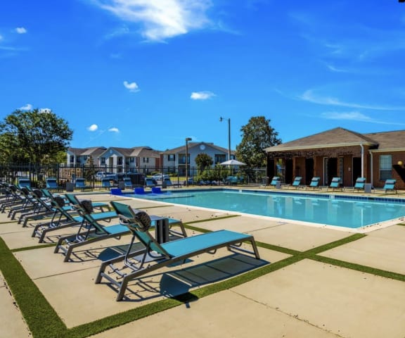 View of Swimming Pool at The Luxe of Southaven, Mississippi