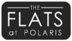 the flats at polaris black and white logo