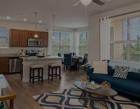 The Haven at Shoal Creek wood-style flooring and high ceilings