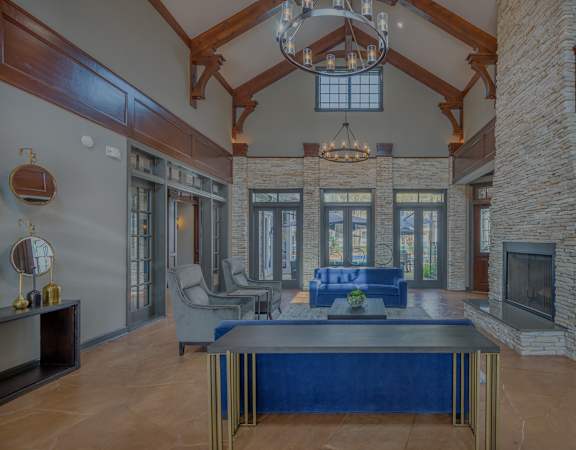 Lodge at Cypresswood clubhouse seating area