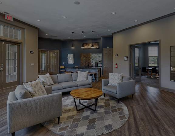 Lantern Woods Apartments - Resident clubhouse social area