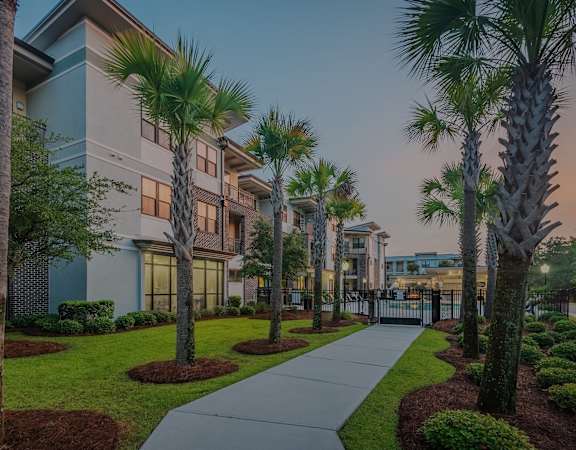 Centre Point Apartments beautifully landscaped grounds