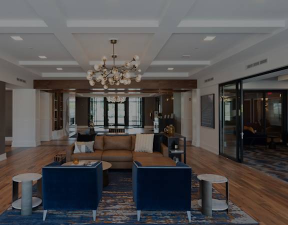 The Airdrie at Paoli Station - Resident clubhouse social area