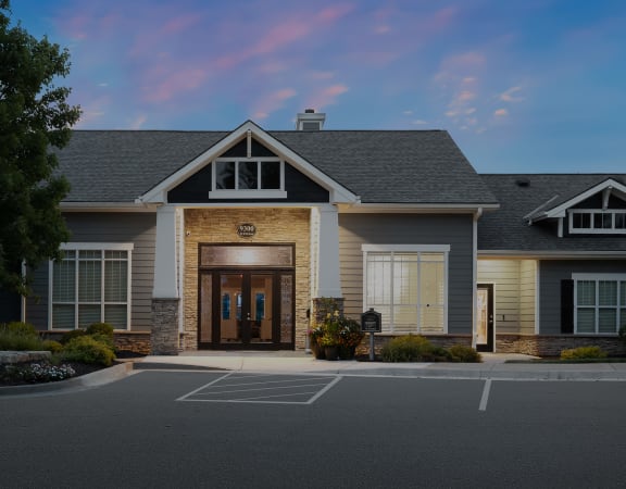 Carrington at Shoal Creek - Leasing office and residence clubhouse main entrance