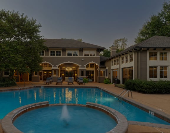 The Estates at River Pointe resort-style pool with heated spa