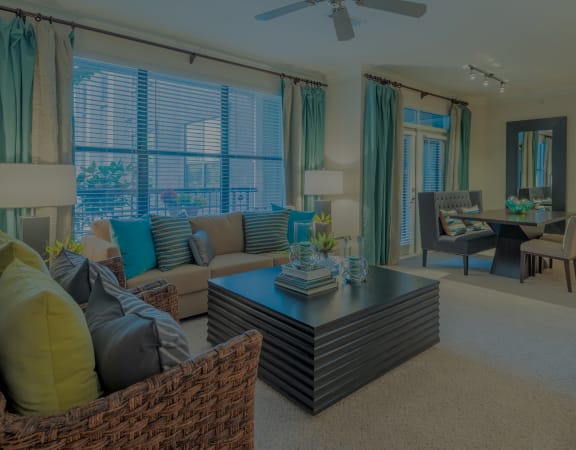 3000 Sage - Spacious open floor apartments with a ceiling fan in every living room
