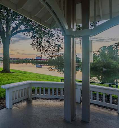 The Colony at Deerwood Apartments - Gazebo with stunning lake views