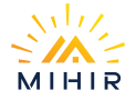 mihir townhome logo with sun graphic logo
