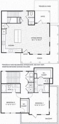 Perkins + yard. 2 bedroom townhome. Kitchen with island open to living/dinning room. 2 full bathrooms + powder room, double vanity in master. Walk-in closets. patio open to yard. 2nd floor balcony.