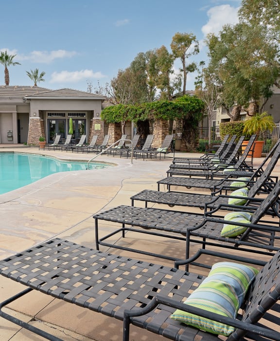 camino real pool and lounge chairs