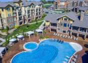 Thumbnail 6 of 42 - Drone Pool View at WaterCrest at City Center, Kansas