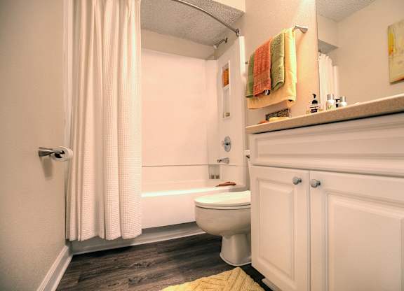 Modern, spacious bathrooms are in every Town Place home.