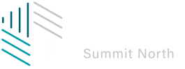 a green sign with the word summit north on it