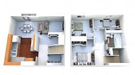 the floor plan of the apartment is ready to be shown