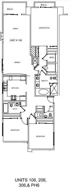 Units 106, 206, 306, PH6