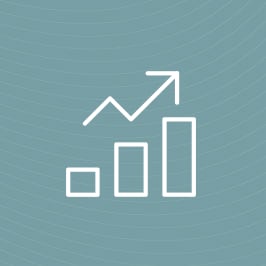 a diagram showing three bars with an upward arrow on top of them