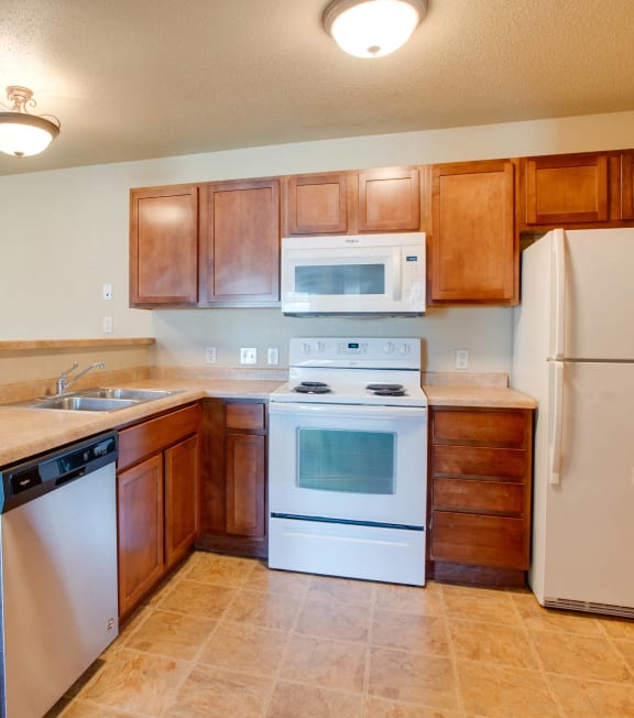 Kitchen at Waterstone Apartments, Moorhead, MN, 56560