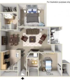 Rapallo Apartments Milano 2 bedroom floor plan