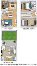  Floor Plan BARBIZON TOWNHOUSE WITH FENCED-IN YARD