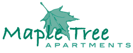 the logo for maple tree apartments
