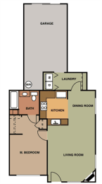  Floor Plan 1x1 B
