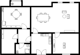 the floor plan of a room with different floors and rooms