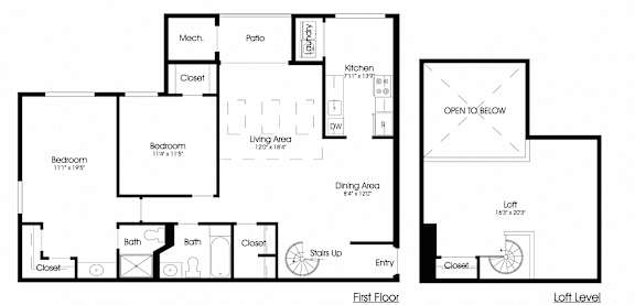 2BR 2BA_1375sf at The Greens at Columbia, Maryland, 21044