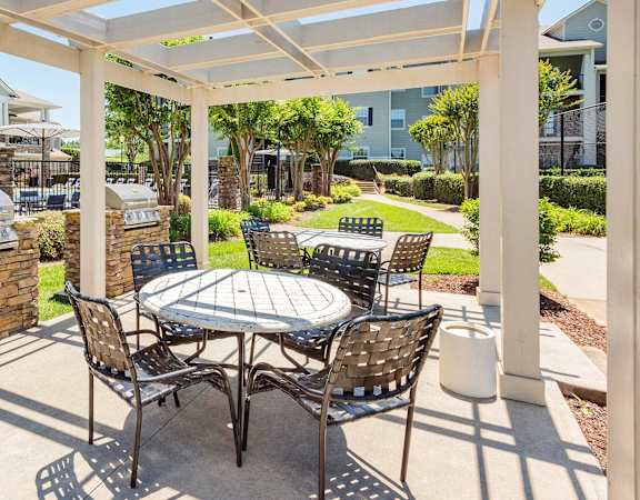 Cheswyck at Ballantyne Apartments outdoor BBQ grilling area