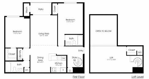 2BR 2BA_1255sf at The Greens at Columbia, Maryland