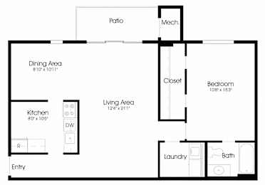 1BR 1BA_805sqft at Annapolis Roads, Annapolis, MD, 21403