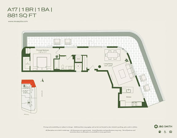 floor plan of the second level of the condo