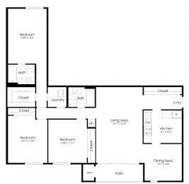 3BR 2BA_1295sqft at Annapolis Roads, Annapolis, 21403